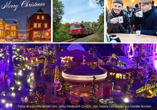 Christmas market hopping with the Kasbachtalbahn railway
